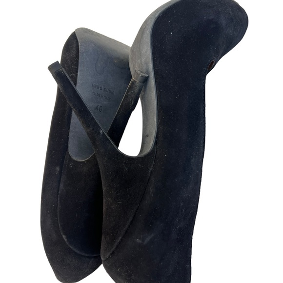 Lanvin black suede cut out pumps - Picture 9 of 9